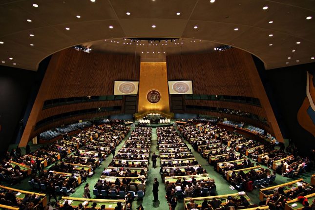 L'Assemblea Generale delle Nazioni Unite (via Wikimedia).