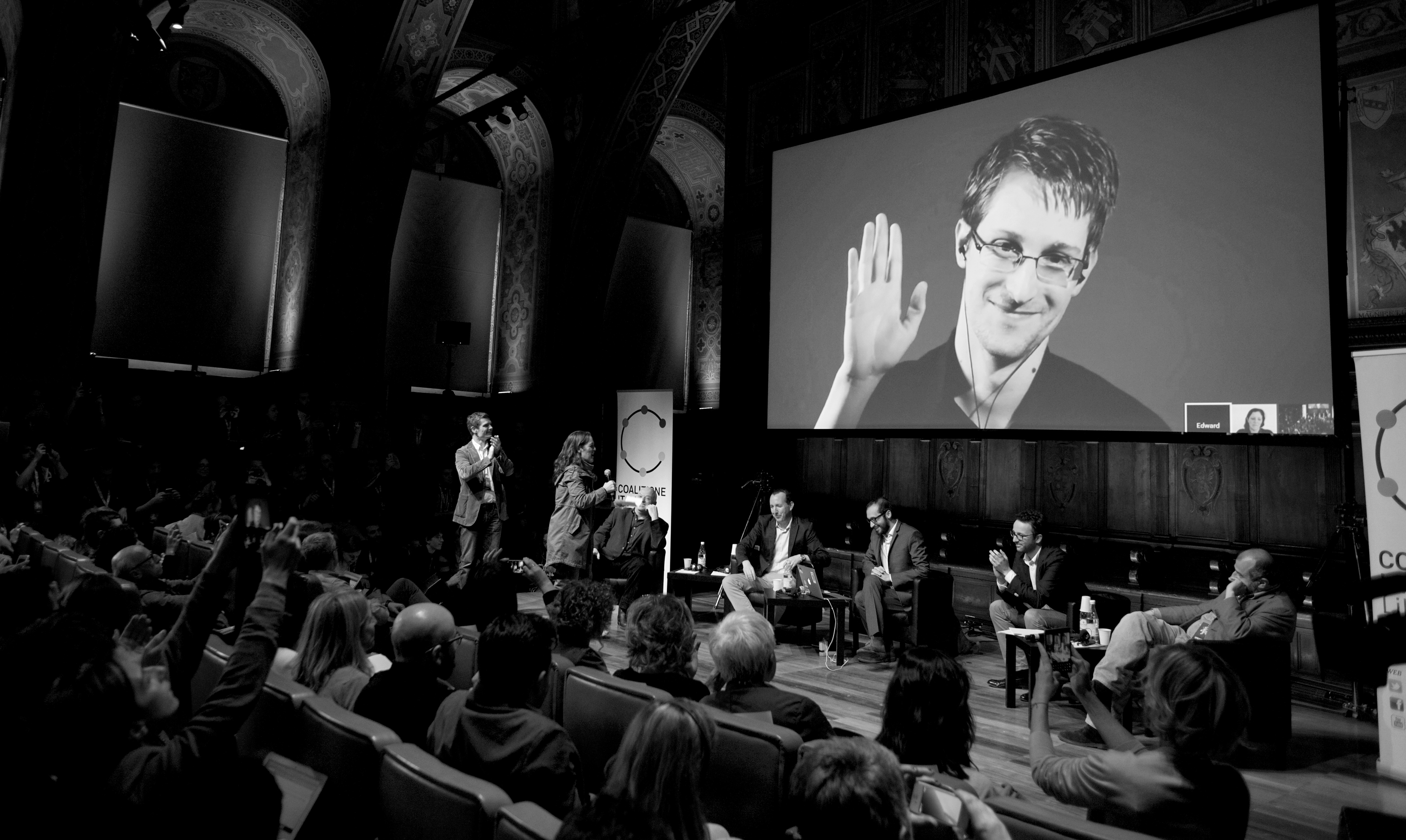 Edward Snowden at the International Journalism Festival 2015
