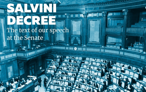 Salvini decree. The text of our speech at the Senate