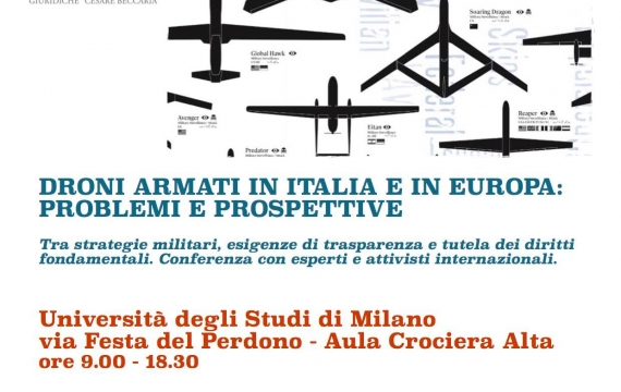 Droni armati: il programma della conferenza (Milano, 25 settembre)